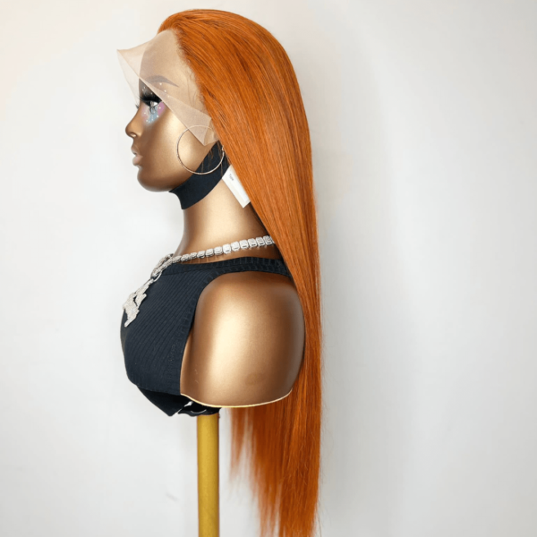 Premium Ginger Orange Brazilian Human Hair Wig, 30” Straight 13x4 Lace Frontal, Natural Look, Breathable, Long-Lasting – ADA BEAUTY Australia