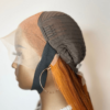 ADA BEAUTY 30” Ginger Orange Virgin Brazilian Human Hair Wig, Straight, 180% Density, 13x4 Transparent Lace Front, Pre-Plucked, Standard Medium Cap Size 22.5" Circumference.