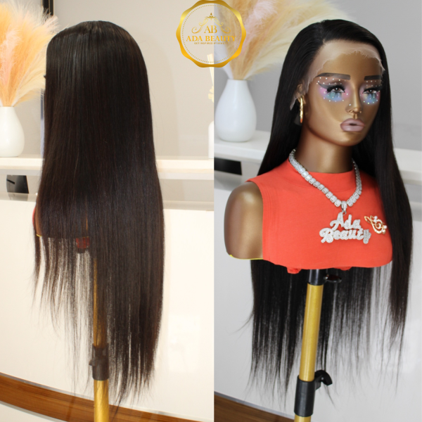 Invisible 13x4 HD Lace Wig suitable for all skin tones. Brazilian 100% Unprocessed Human Hair Natural Black Color Lace Front Wigs For Women.