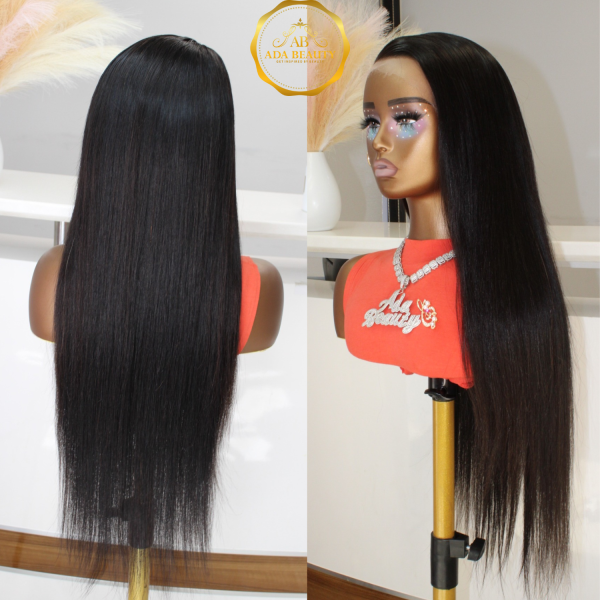 Invisible 13x4 HD Lace Wig suitable for all skin tones. Brazilian 100% Unprocessed Human Hair Natural Black Color Lace Front Wigs For Women.