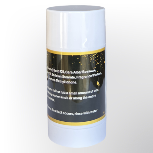 Hair wax stick for slick styling, smooths flyaways and edges for polished wig looks and natural-looking lace front finishes.