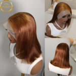 Short Bob Brown Lace Wig Brazilian Human Hair