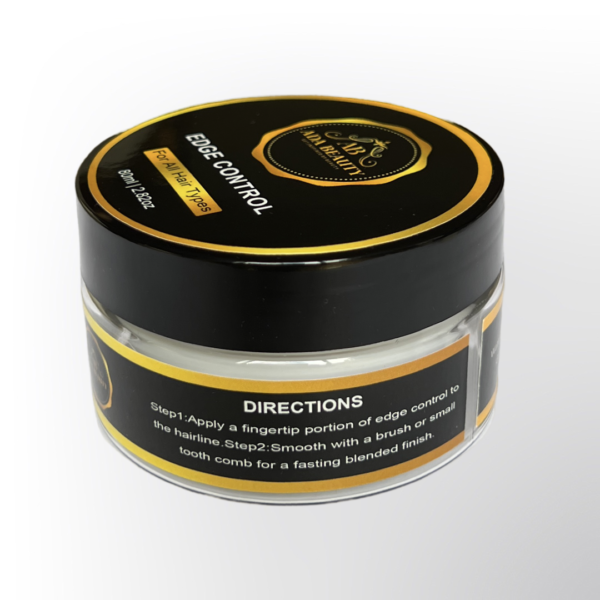 Strong hold edge control for lace wigs – non-greasy hair gel for sleek edges, smooth baby hairs, and long-lasting hold on natural hair and human hair wigs