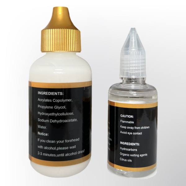 Strong hold lace wig glue and remover set – waterproof, long-lasting adhesive with easy glue remover for lace front wigs, human hair wigs, and toupees