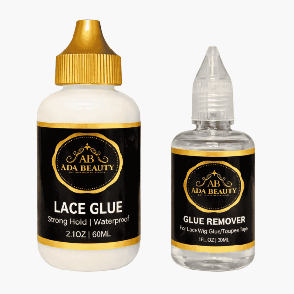 ADA BEAUTY Super Bond Lace Frontal Wig Glue with glue remover in white bottle