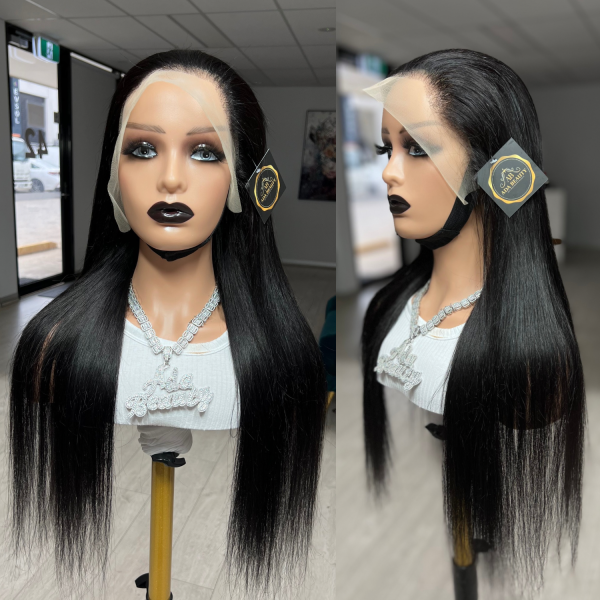 24 Inch Straight Human Hair Lace Front Wig ADA BEAUTY