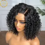 Short Wavy Bob Glueless HD Lace Closure Wig