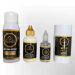 "Lace front wig install kit with glue, melting spray, wax stick, and remover – ADA BEAUTY complete wig install essentials"