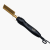 Electric hot comb hair straightener designed for styling and smoothing synthetic and human hair wigs, ideal for edges and root touch-ups.