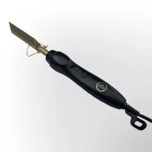 Electric hot comb hair straightener designed for styling and smoothing synthetic and human hair wigs, ideal for edges and root touch-ups.