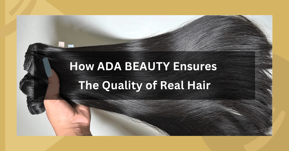 ADA BEAUTY premium virgin human hair wig with soft, natural color.