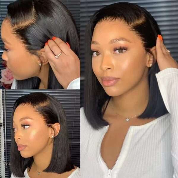 TESSY HD Lace Front Straight Short Bob Human Hair Wig for black women in Australia