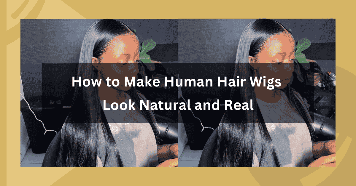 Realistic-looking human hair wig styled with natural hairline for seamless scalp appearance.