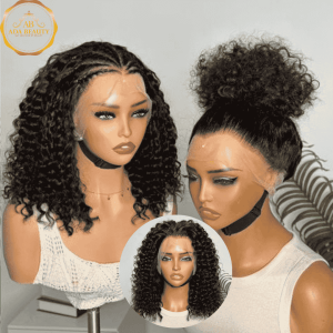 BAMBI Deep Curly Bob Styled in High Ponytail