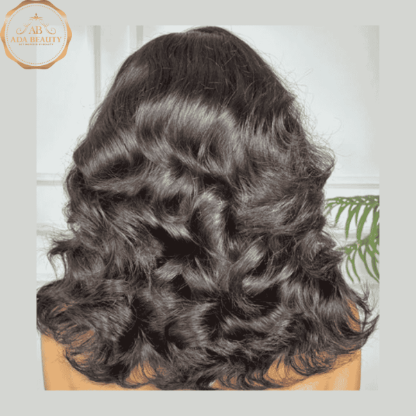 SHAZNAY Bouncy Curly Bob Wig Full Volume and Length Display