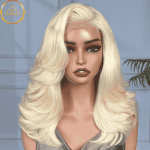 ISABELLA 613 Blonde Layered Wig Front View