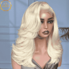 Side View of ISABELLA 613 Blonde Virgin Human Hair Wig