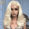 ISABELLA 4x4 Glueless Transparent Lace Closure on 18" Blonde Wig