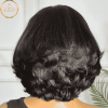 RAVEN Short Pixie Cut Bob 4x4 Glueless Wig Texture & Shine