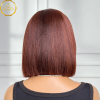 Back view of CIARA Ombre Brown Bob Wig 12 Inch – smooth ombre blend and full 180% density