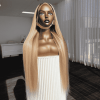Lauren 13x4 transparent lace frontal wig made from virgin Remy Brazilian human hair