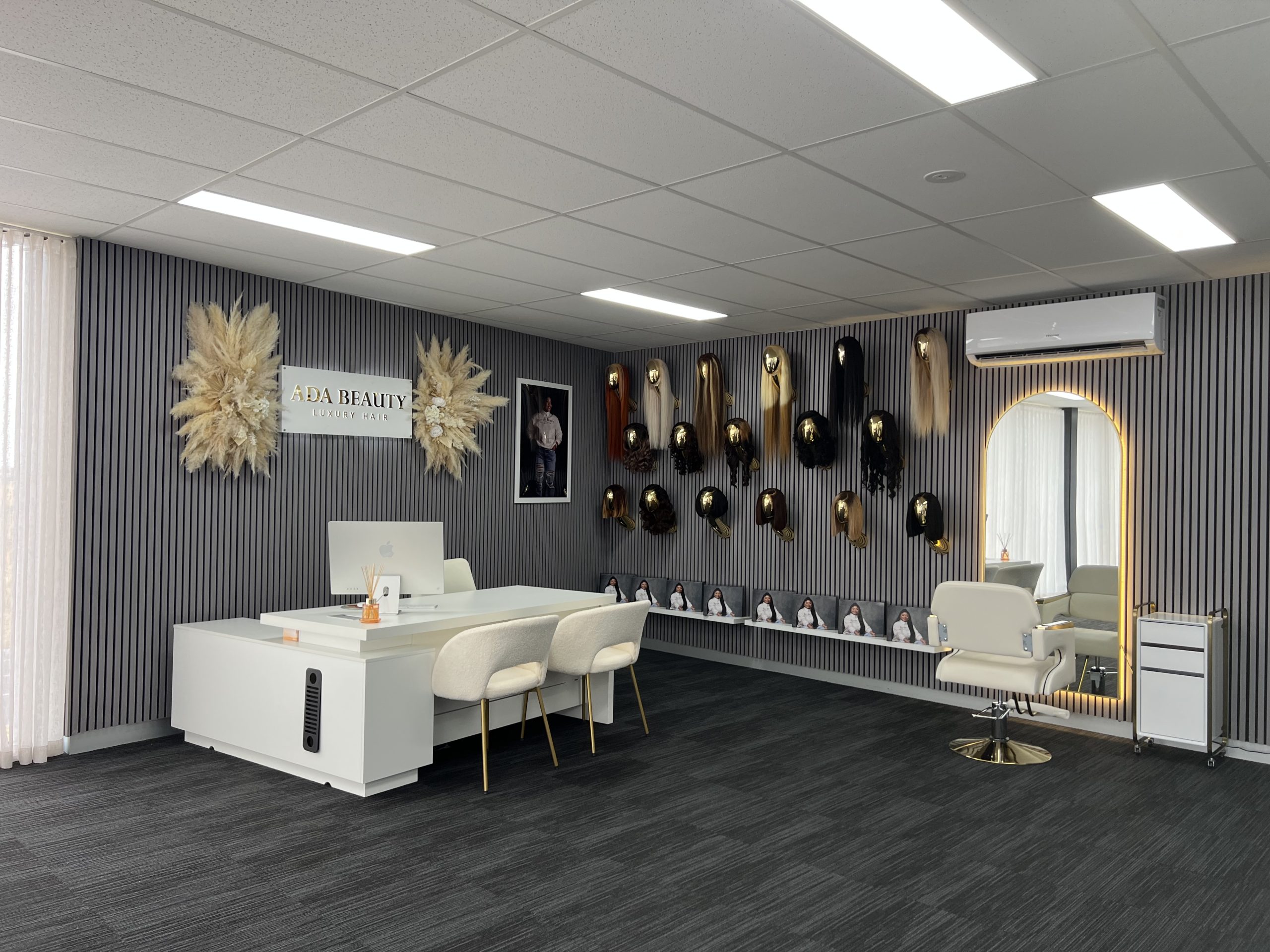 Best wig shop Melbourne ADA BEAUTY showcasing natural lace front human hair wigs with same day fitting and styling