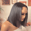 ALICE Lagos Hairline HD Lace Front glueless Bob human hair Wig 12 inch - pre-plucked, pre-bleached, pre-styled, salon finish quality showing natural hairline - side view
