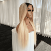 RILEY 613 Blonde Glueless Wig Human Hair - side view