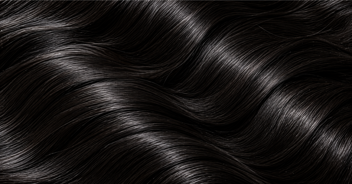 strands of natural black human hair wig